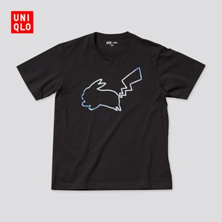 ❍▤UNIQLO เสื้อยืดคอกลมแขนสั้นพิมพ์ลาย Pokémon Ut (Pokemon T-Shirt) 436660