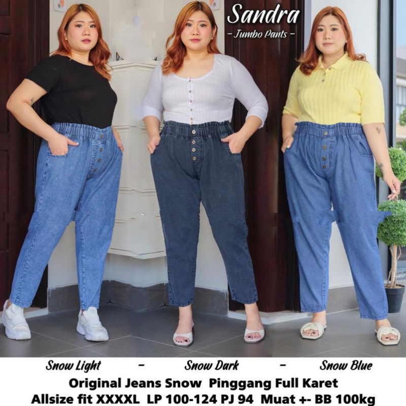 MARION JEANS SUPER JUMBO / SANDRA SP // BAGGY JEANS ปุ่มจัมโบ้