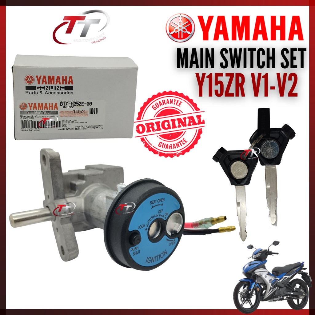 Y15ZR V1 V2 LAGENDA115 SRL115 Fi Y15 LAGENDA 115 MAIN SWITCH SET KEY LOCK SUIS KUNCI 1VP-H252E-00 YA