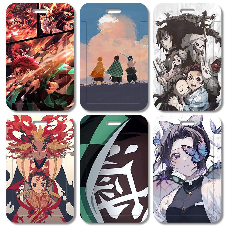 Anime Demon Slayer Custom Student ID Card Holder Mrt Card Cover