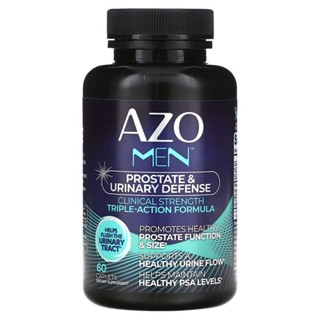 AZO Men Prostate and Urinary Defense, Male Prostate Supplement, 60 Ct