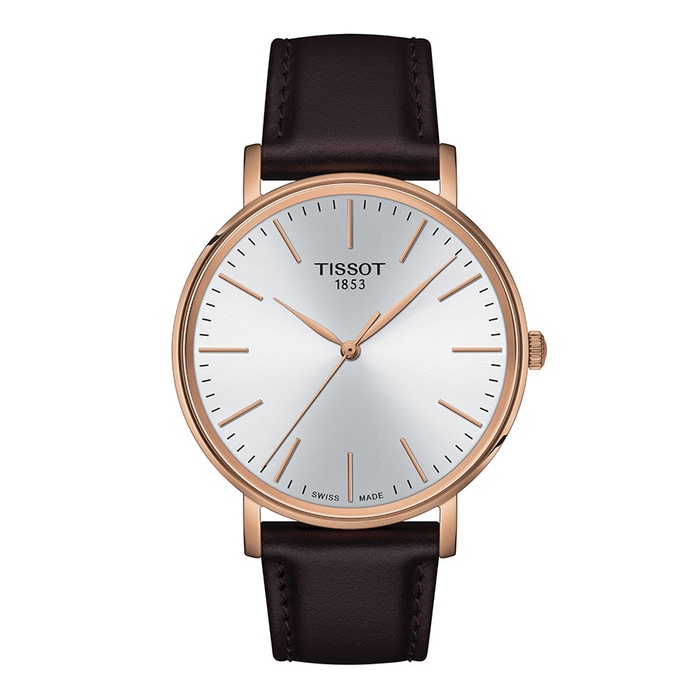 Tissot Everytime ทิสโซต์ เอฟวรี่ไทม์ สีขาว น้ำตาล T1434103601100 นาฬิกาผู้ชาย