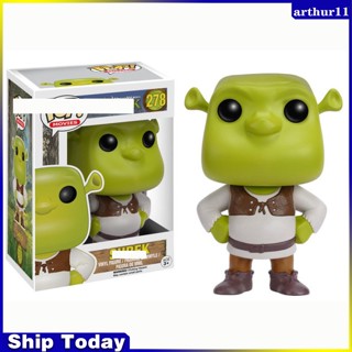 ตุ๊กตาฟิกเกอร์ไวนิล Arthur FUNKO POP Shrek Chase สําหรับตกแต่ง