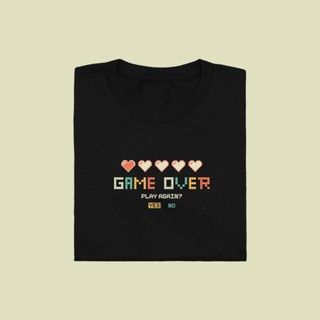 Game over เสื้อยืด T-shirt Unisex Cotton 100%