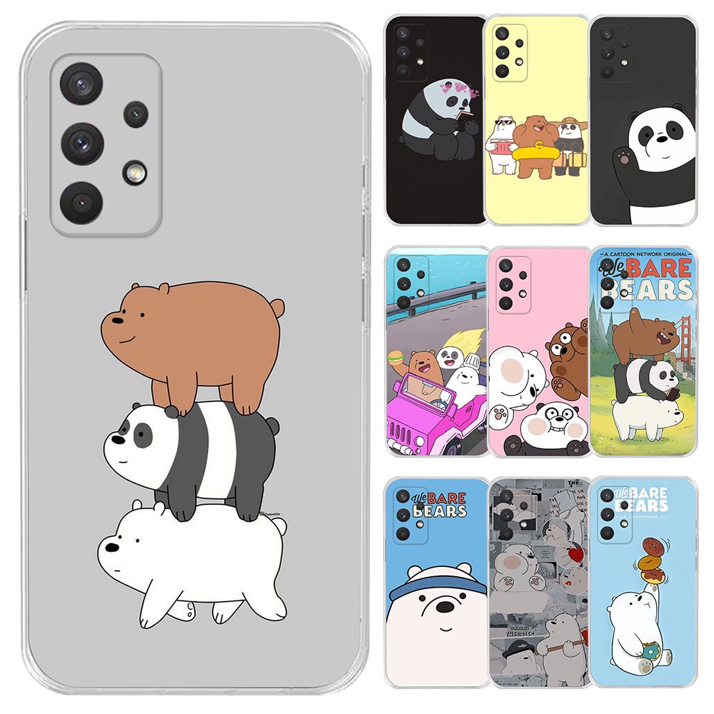 Samsung Note 8 9 10 Lite 10Plus 20 Ultra I68H19 We bare Bear Soft Silicone TPU Casing เคสโทรศัพท์ Co