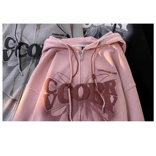 101-เสื้อฮุ้ดมีซิบ เสื้อกันหนาว เป็นผ้าบาง แบบใหม่เเฟชั่นลายฮิด พร้อมส่งที่ไทย