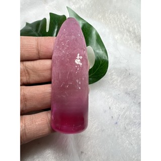 Rough pink sapphire 23x70mm weight 250 carats lab corundum