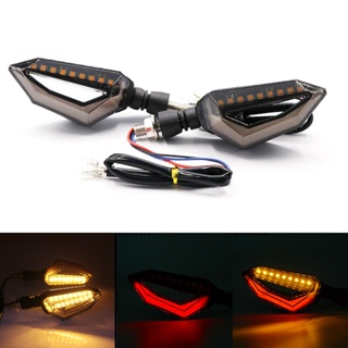 ใหม่ ไฟเลี้ยว LED 12 ดวง สีเหลืองอําพัน สําหรับรถจักรยานยนต์ Harley Cruiser Honda Kawasaki BMW Yamaha