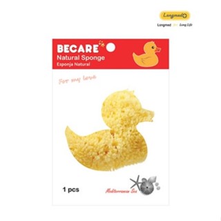 Becare Natural Sponge ลูกเจี๊ยบ ฟองน้ำอนามัย ฟองน้ำแท้จากธรรมชาติ 1 ชิ้น