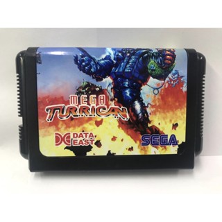 ตลับ Mega Drive Mega Turrican( ตลับ Repro ic หนักๆ ) เกมส์ลุยด่าน สุดมันส์