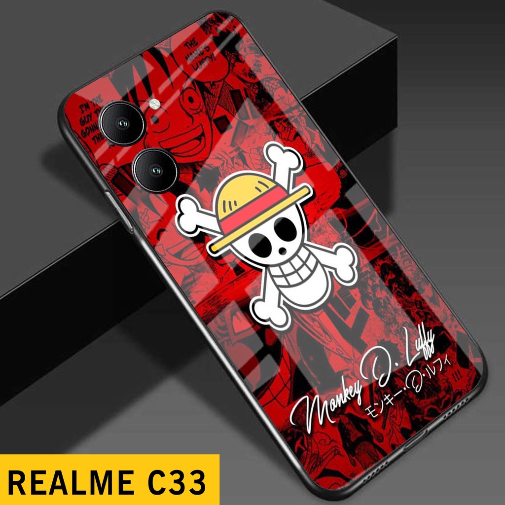[A09] เคส Realme C33 / Realme C33 Glitter Glass Softcase / เคสโทรศัพท์ Realme C33 / เคส Realme C33