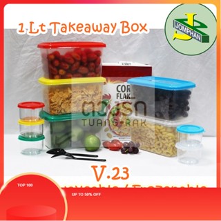 TR   กล่องถนอมอาหาร ขนาด 1 ลิตร Food Grade เข้าเวฟได้ เข้าตู้เย็นได้ ทนอุณหภูมิ -20-90 อง