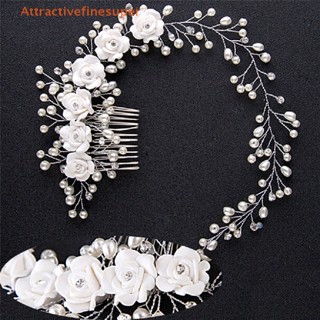 ASTH  Wedding Hair Jewelry For Bridal Pearl Hair Comb Hand Made Hair Accessory New HOT