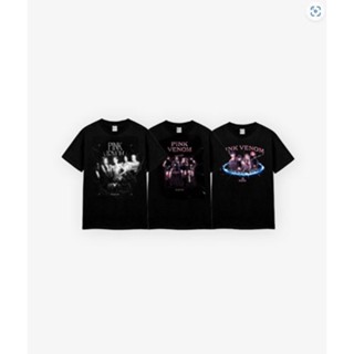 เสื้อยืด【OFFICIAL GOODS】 [PINKVENOM] BLACKPINK PHOTO T-SHIRTS