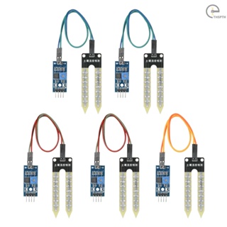 [T&amp;H] โมดูลเซนเซอร์ตรวจจับความชื้นในดิน แบบเปลี่ยน สําหรับ Arduino 5 ชิ้น