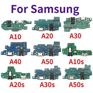 บอร์ดพอร์ตชาร์จ USB สายเคเบิลอ่อน สําหรับ Samsung A10 A10S A20 A20S A21S A30 A30S A50 A40 A50S A12 A02s A31 A02