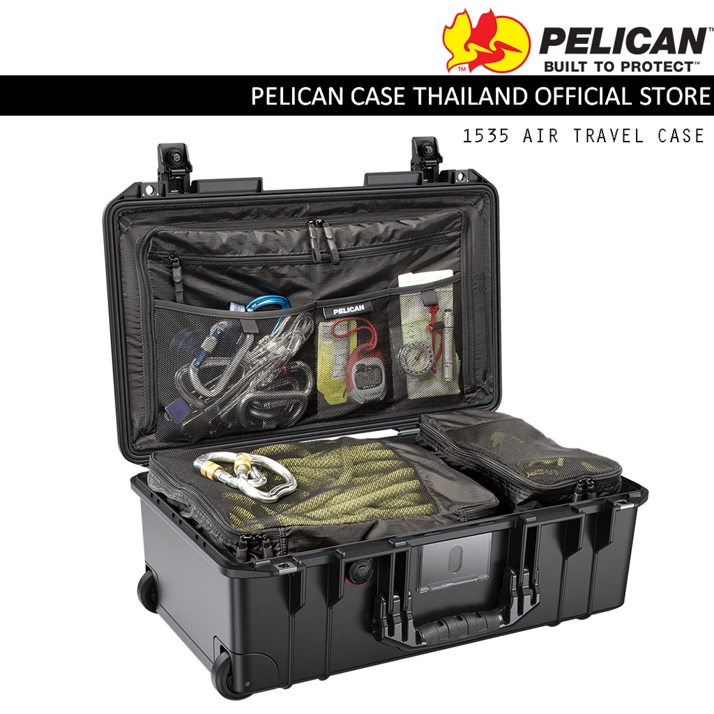 Pelican 1535 Air Travel Carry-on Case - BLACK - กระเป๋าเดินทางมีล้อลาก