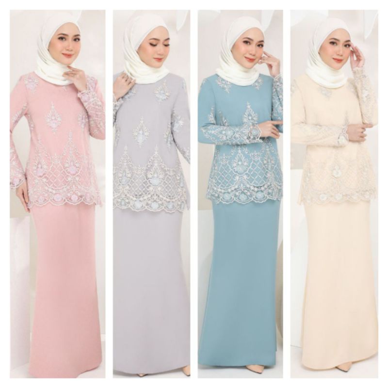 Raisa Kurung Moden Lace! 794 Kurung Moden Raisa! Wudhu Friendly Kurung Lace! ลูกไม้ปัก! เสื้อผู้หญิงทูน่า Nikah Kenduri