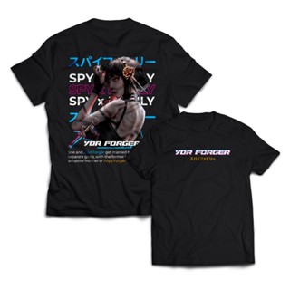 เสื้อยืดโอเวอร์ไซส์เสื้อเชิ้ต ผ้าฝ้าย ลายการ์ตูนอนิเมะ YOR FORGER SPY X FAMILY Wibu Waifu 30s สําหรับผู้ชาย และผู้หญิงS-