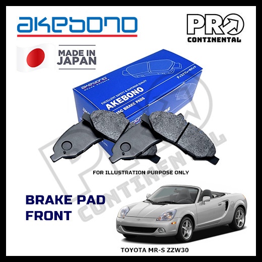 AKEBONO TOYOTA MRS MR-S 1.8 ZZW30 2000-2007 ผ้าเบรคหน้า
