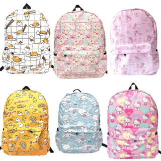 Sanrio Hello Kitty Melody Printing Backpack Kids Student Travel Bags Waterproof Gift