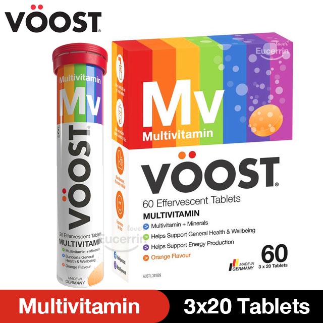 Voost Multivitamin Effervescent 60 Pack วิตามินรวมเม็ดฟู่