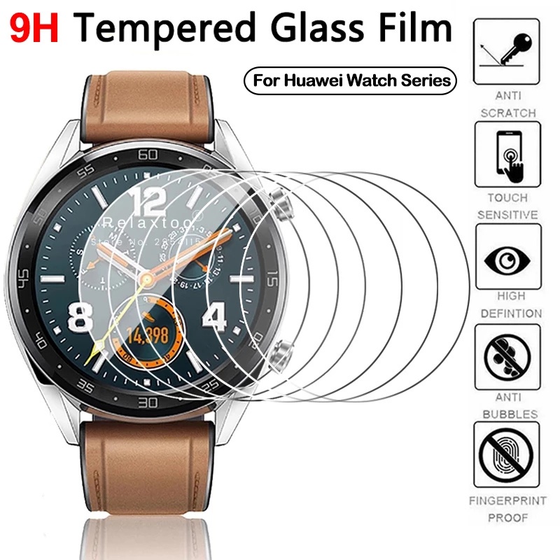 1 ชิ้น HD ฟิล์มป้องกันกระจกนิรภัย แบบใส สําหรับ Huawei Watch GT 3, ฟิล์มกันรอยหน้าจอ ป้องกันรอยขีดข่วน แบบบางพิเศษ สําหรับนาฬิกาอัจฉริยะ