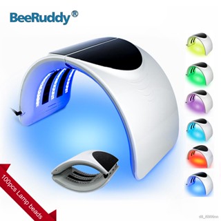 BeeRuddy 7 Colors PDT Photodynamic Beauty Instrument Foldable Facial Mask Skin Rejuvenation Anti Aging LED Photon Therap