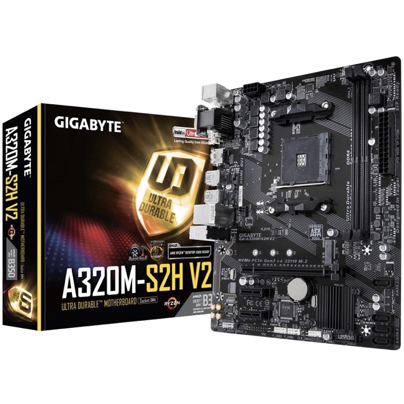 ของใหม่ gigabyte a320m-s2h v2 ส่งต่อ 1,590