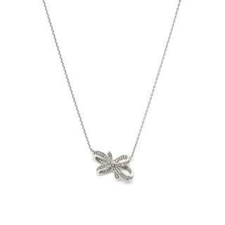 Fyne Fories Faithfully Necklace ♡ สร้อยคอโบว์ประดับ zirconia ♡ fynefories