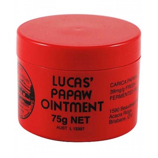 Lucas Papaw Ointment 75g Pawpaw Cream for Chapped Lips Minor Burns Sunburn Cuts Insect Bite