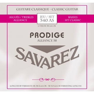 Savarez 540AS Prodige 58 สายสำหรับกีตาร์ Scale Length 580mm ถึง 640mm, SET Normal Tension