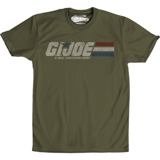 Distressed Army Green GI Joe T-Shirt เสื้อยืดสีขาวผู้ชาย เสื้อยืดเข้ารูป เสือยืดผู้ชาย