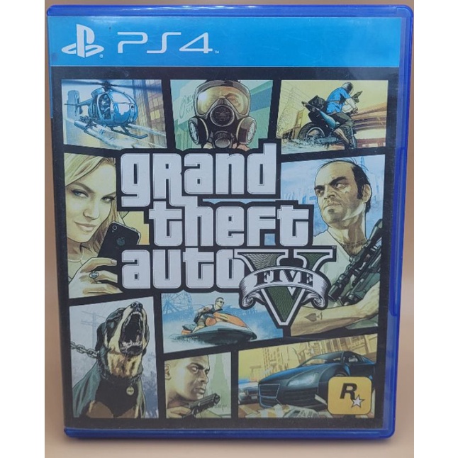 (มือสอง) มือ2 เกม ps4 : Grand theft auto V / GTA V โซน3 แผ่นสวย