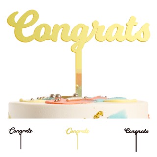 【New Arrival】Congrats Acrylic Cake Topper Congratulation Cake Decoration 祝贺毕业开业蛋糕装饰蛋糕插件