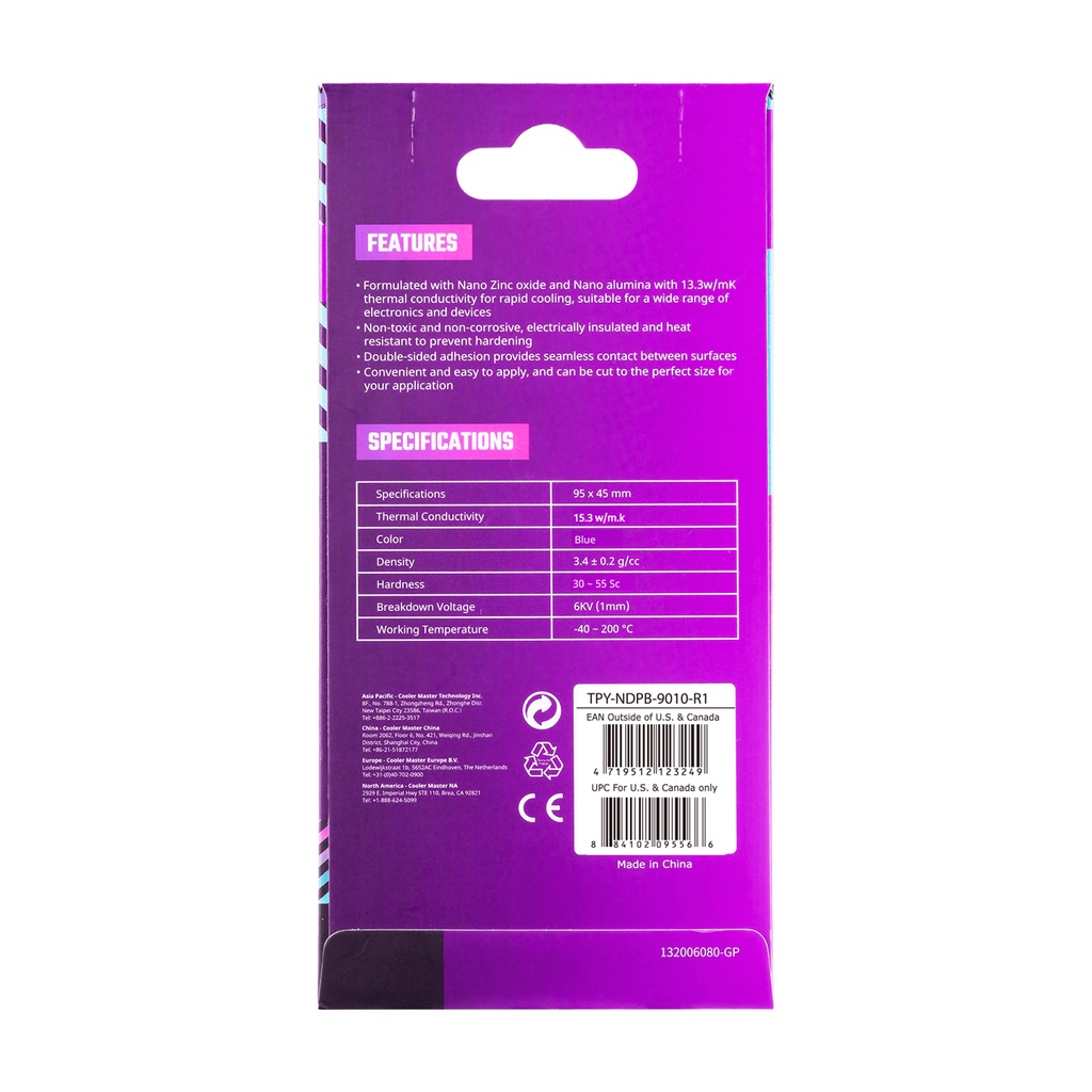ซิลิโคนแผ่น ( สำหรับ gpu การ์ดจอ แรม cpu ) Cooler Master THERMAL PAD / THERMAL PAD PRO #8