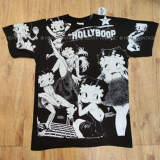 BETTY BOOP OVERPRINT BOOTLEG เสื้อวง เสื้อทัวร์ เสื้อฮิปฮอป