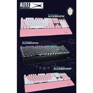 ALTEC LANSING ALGK-8614 Grey Punk Key Wired Keyboard Gaming Mechanical Blue Switch คีย์บอร์ดเกมมิ่ง บลูสวิทช์