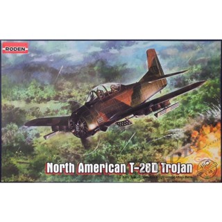 RODEN 450 NORTH AMERICAN T-28D TROJAN  (ตัวไทย) [1/48]