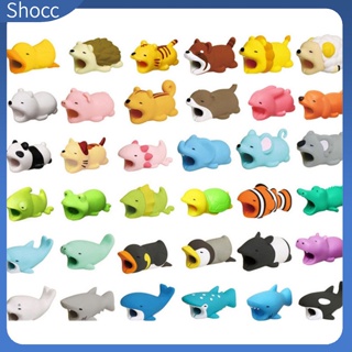 Shocc ปลอกหุ้มสายชาร์จ รูปสัตว์น่ารัก ป้องกันการแตกหัก