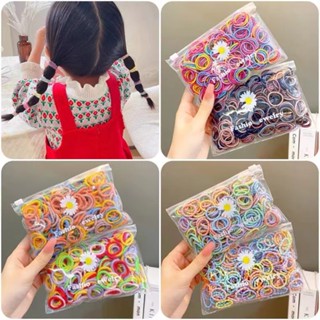 100 ชิ้น / เซต ใหม่ สียืดหยุ่น Scrunchie ไม่ทําร้ายผม ยืดหยุ่นสูง ยางยืด เครื่องประดับผม