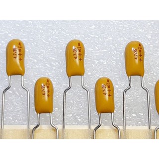 C Tantalum 4.7uf 35v capacitor ตัวเก็บประจุ ชนิด แทนทาลัม คาปาซิเตอร์