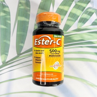 50% OFF Sale!! EXP. 07/2023 Ester-C 500 mg with Citrus Bioflavonoids 200 mg 60 Capsules  (American Health®) วิตามินซี