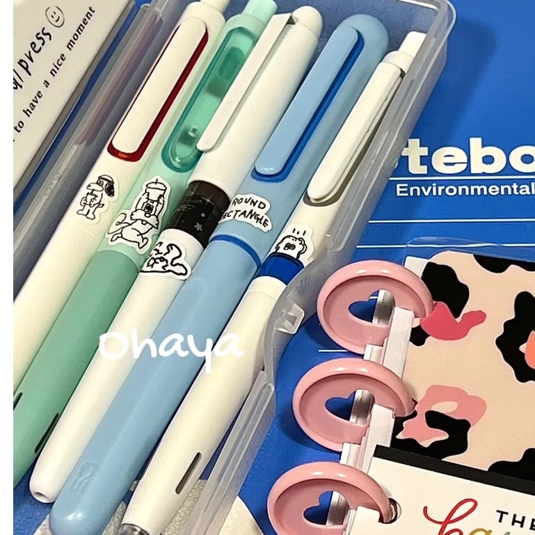 Ohaya ปากกาเจลแคปซูลสีดํา 0.5 มม.