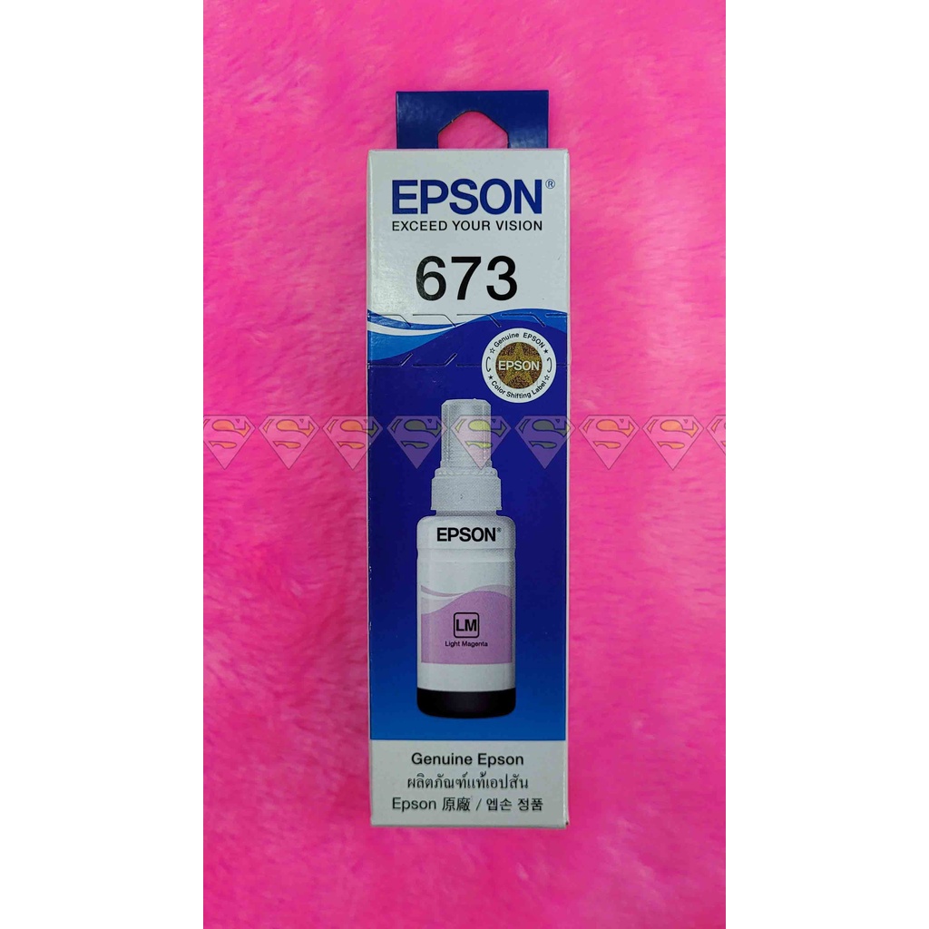 EPSON 673 LIGHT MAGENTA สีแดงอ่อน ของแท้