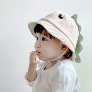 Dinosaur Baby Fisherman Hat Autumn Winter Cartoon Boys Girls Hat Outdoor Corduroy Kids Bucket Cap