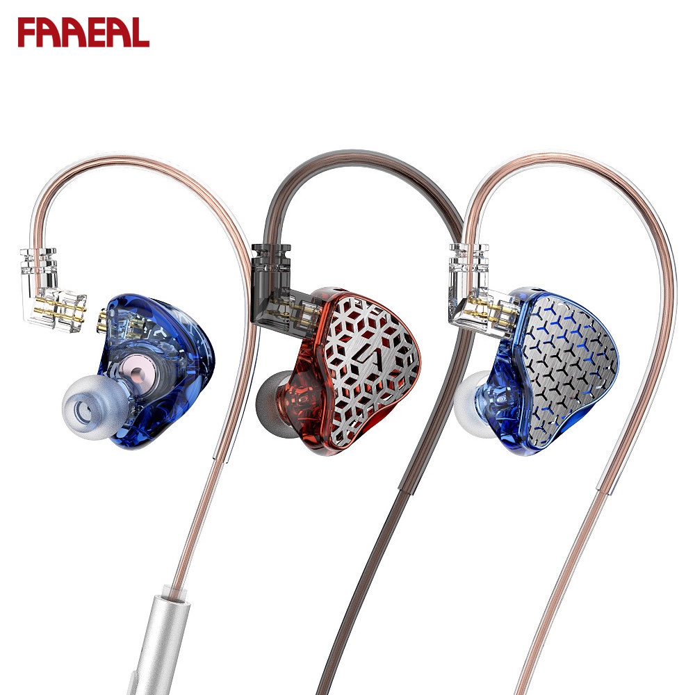 FAAEAL LM1 In Ear หูฟัง 1DD + 1EST Hybrid เทคโนโลยีหูฟังโลหะ Monitor ลดเสียงรบกวน HiFi หูฟังกีฬาชุดหูฟังสําหรับเครื่องเล่นเพลง