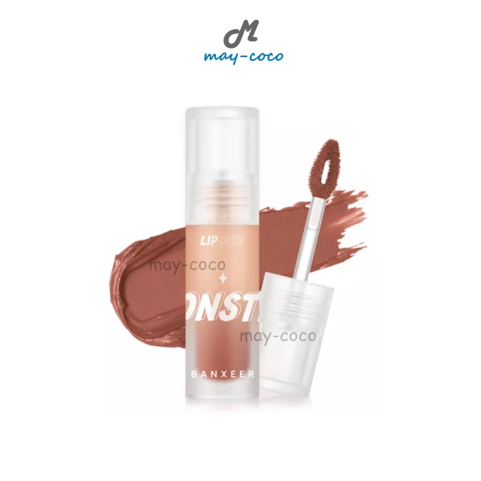 ถูก/แท้/มีไลฟ์ ลิป Banxeer Creamy Glutinous Monster Lip Mud แบงเซียร์ จุ่ม แมท ลิปแมทต์ เนื้อมูส กันน้ำ