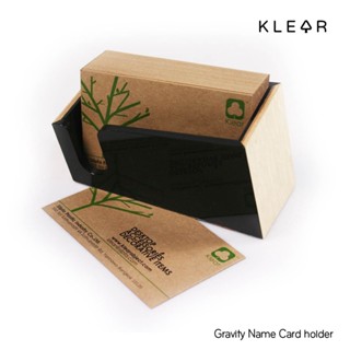 KlearObject gravity name card holder กล่องใส่นามบัตร ที่วางนามบัตร ใส่กระดาษโน๊ต ของใช้บนโต๊ะทำงาน กล่องอะคริลิค