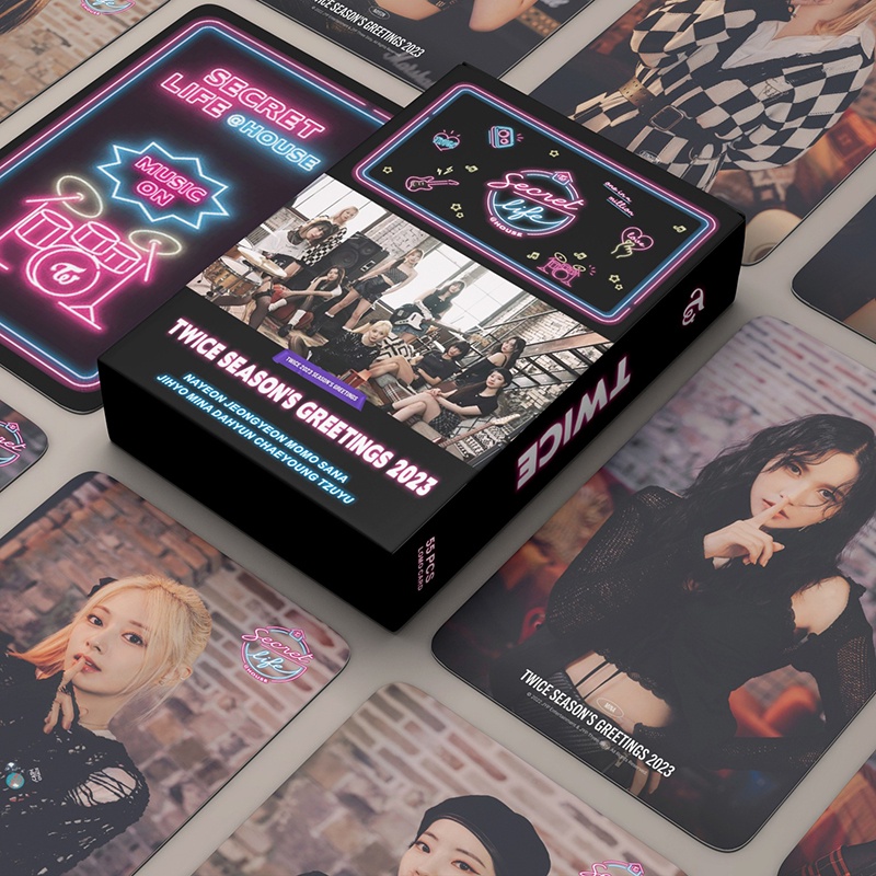 Dyh 55 ชิ ้ น/box TWICE Photocard 2023 SEASON 'S GREETING Album LOMO Card Postcard ( พร ้ อมสต ็ อก )